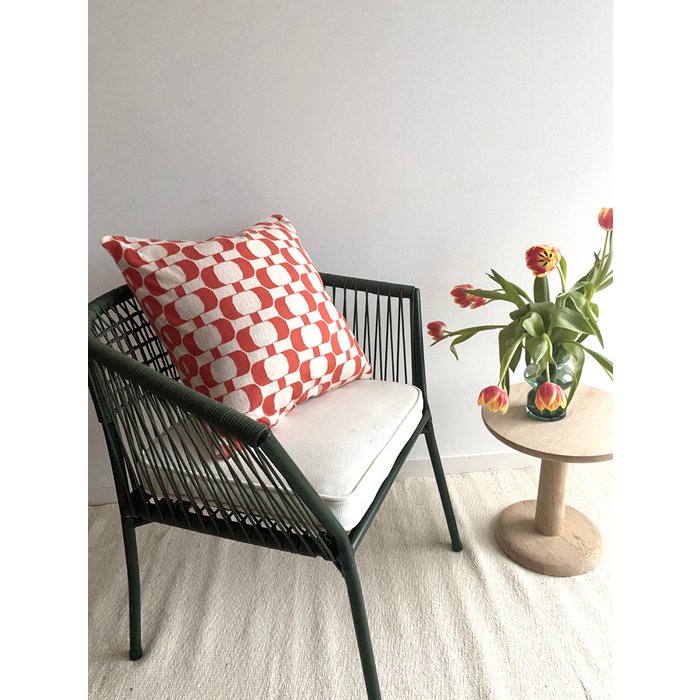 almohada Edith, algodón de punto de Jacquard suave