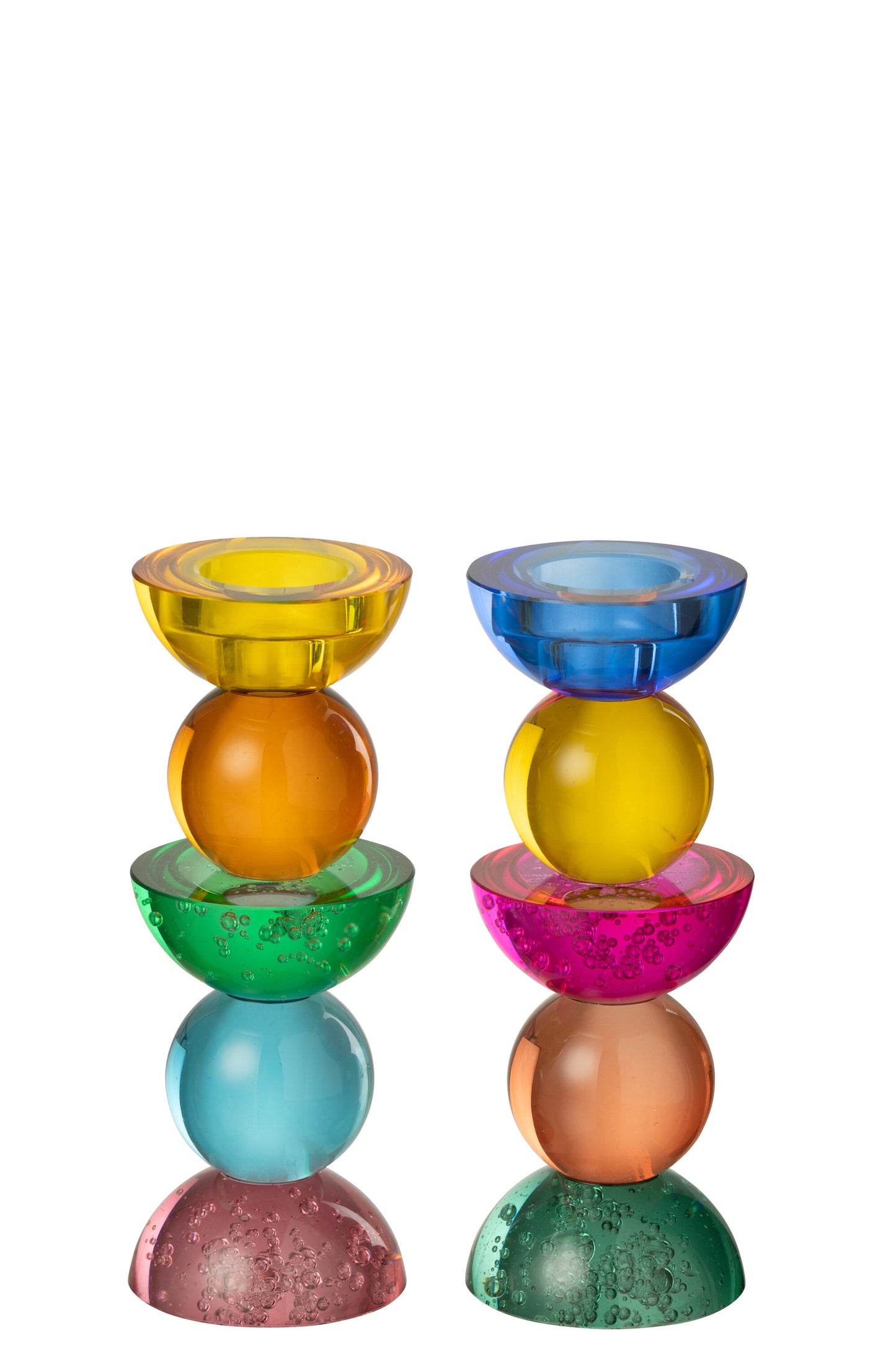 Candelabro Vidrio Multicolor Small  (58113)