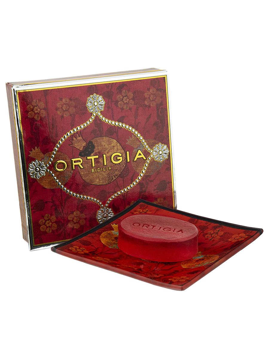 Melograno (Pomegranate) Glass Plate & Soap