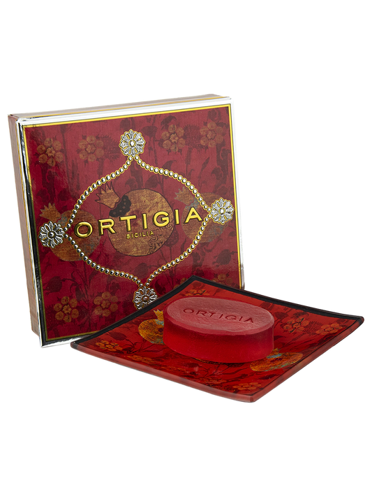 Melograno (Pomegranate) Glass Plate & Soap