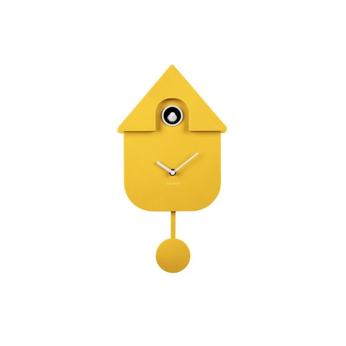 Reloj de pared Cuco moderno Amarillo