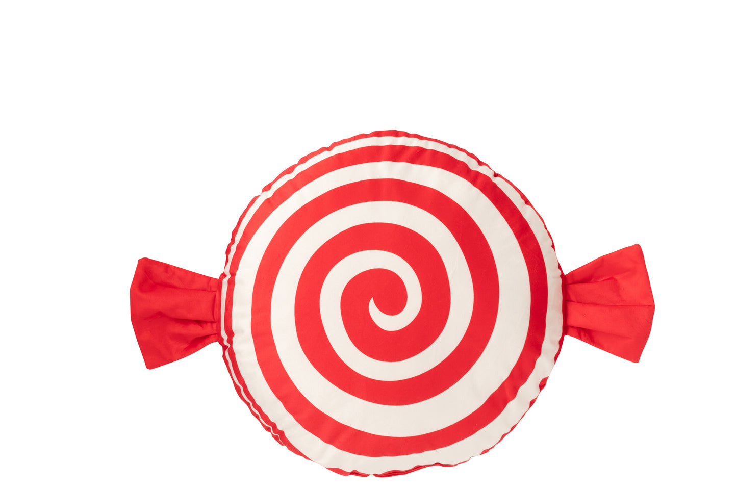 Cojín Caramelo Poliéster Rojo/Blanco