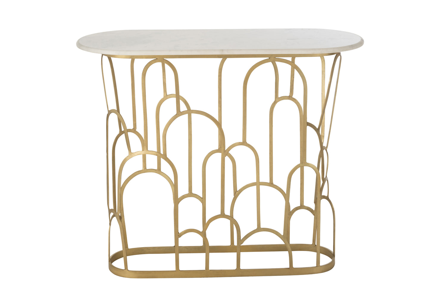 Consola Moza Metal/Mármol Oro (45853)
