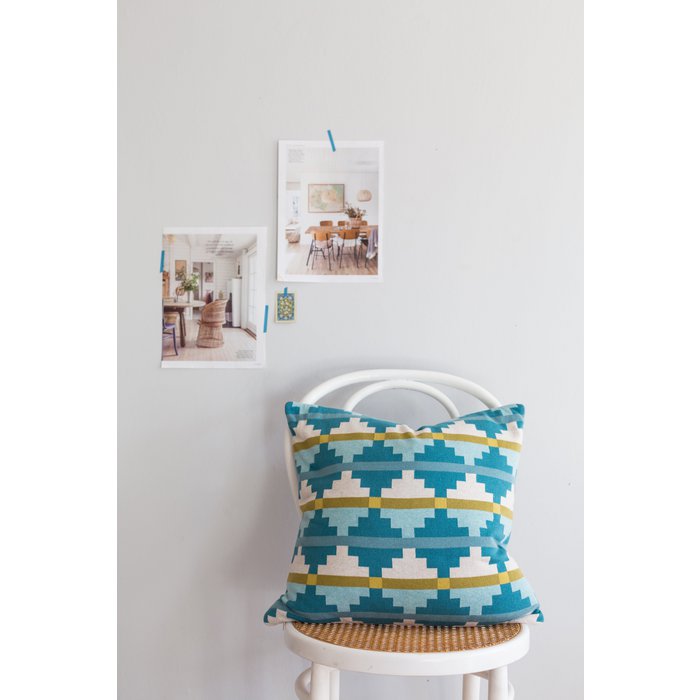 Blue, algodón de punto de punto de Jacquard suave