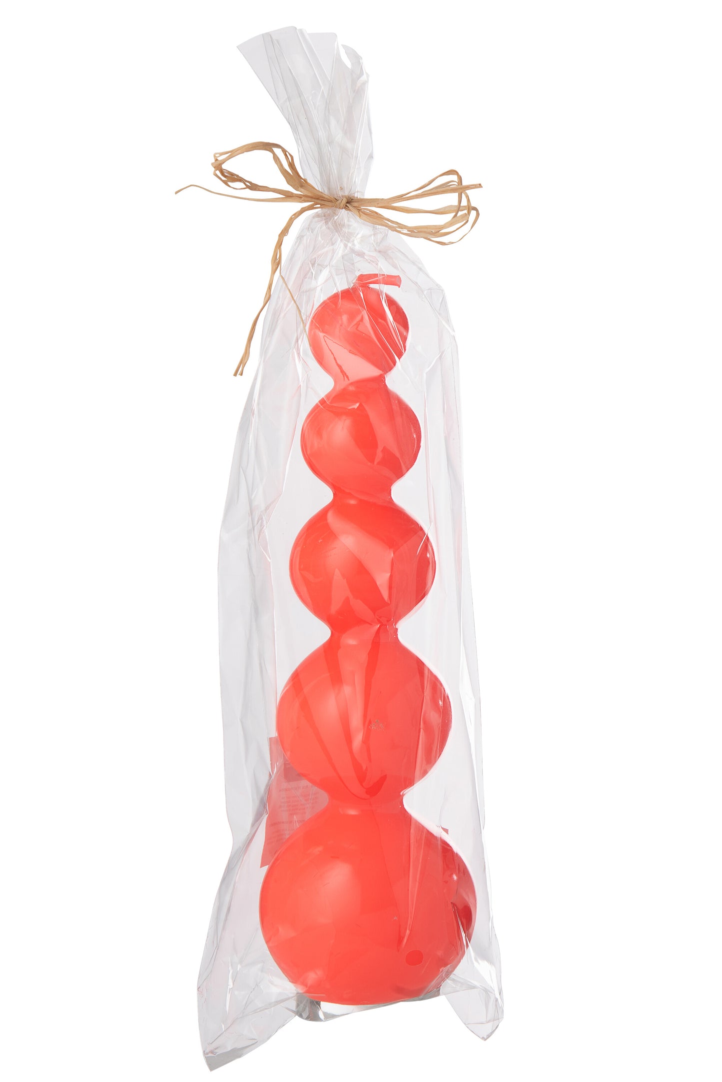 Vela Calabaza Roja Fluorescente - 25 Horas (50366)