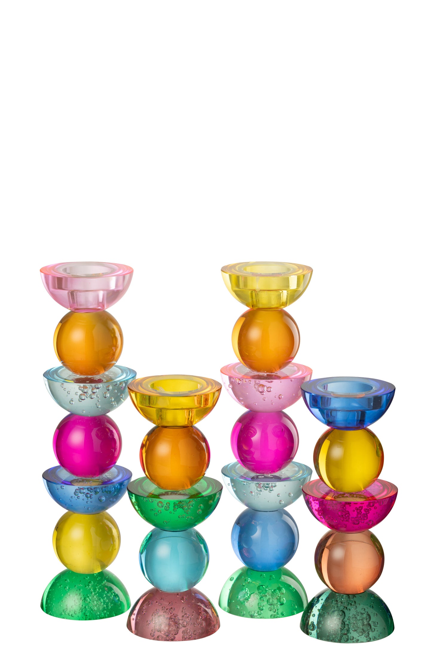 Candelabro Vidrio Multicolor Large (58114)