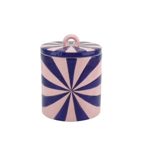 Deco Jar -Swirl- Dolomite - Azul/Pink