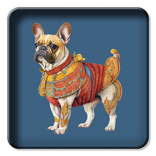 Metal Tray - Circus Dog - 30 x 30 cm