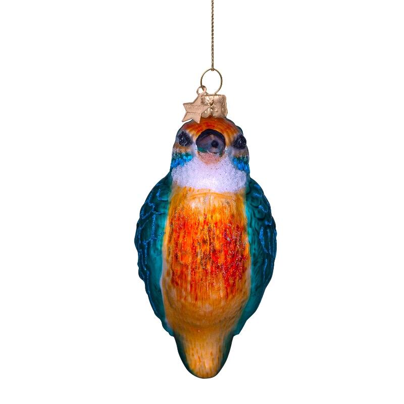 Adorno de vidrio azul naranja martinfisher
