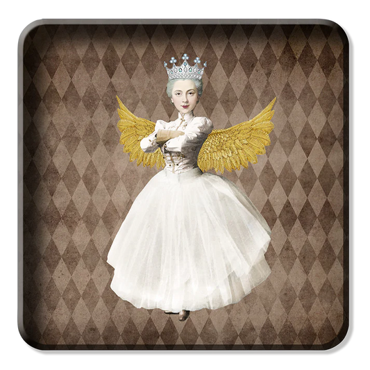 Metal Tray - Golden Princess 5 - 15 x 15 cm