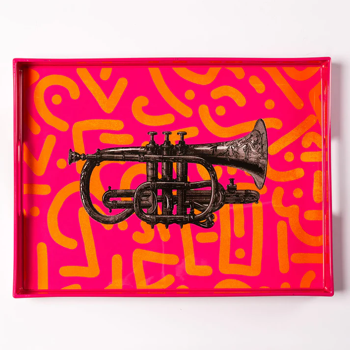 Lacquer Tray - Tuba Pink -