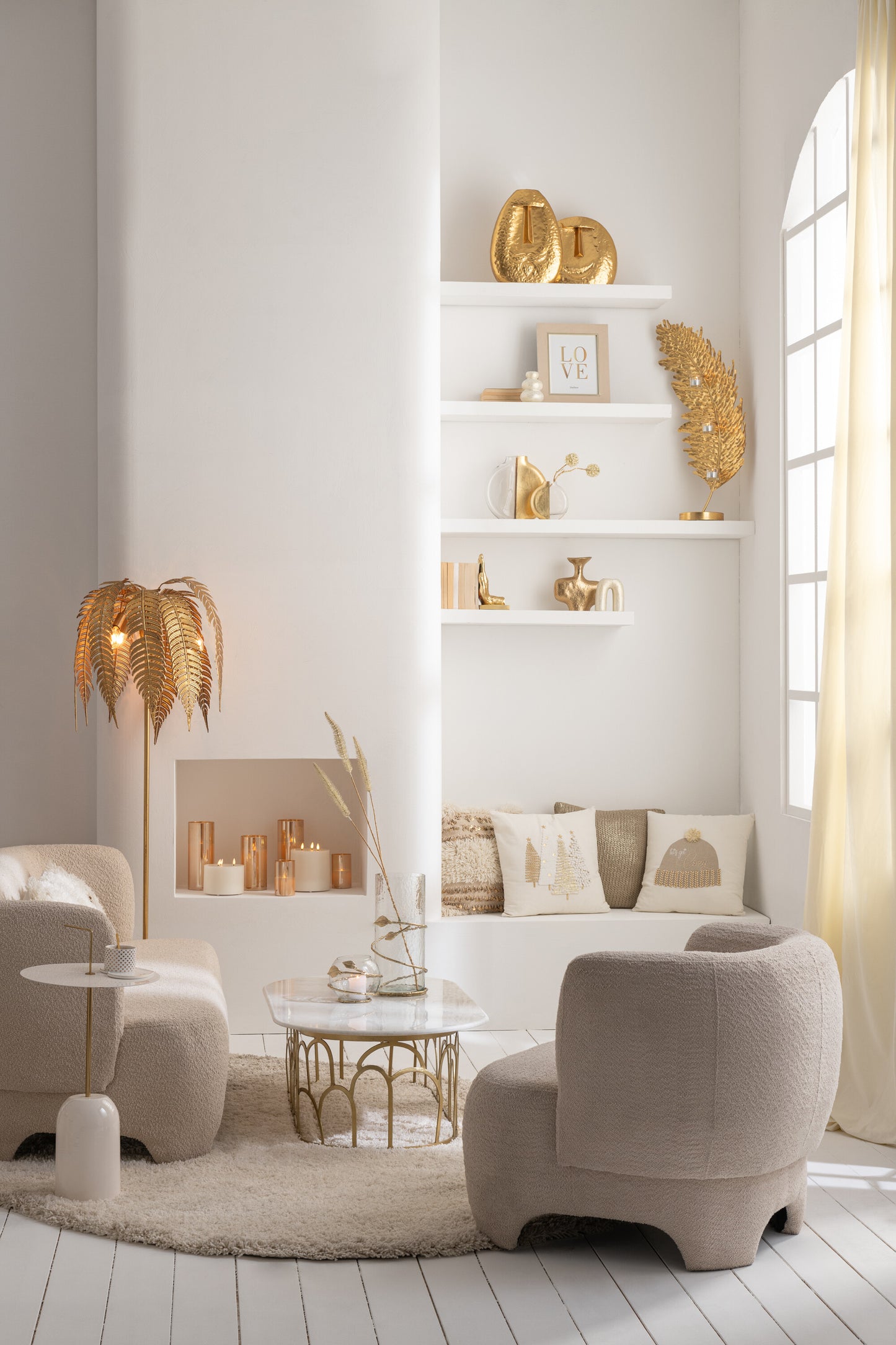 Asiento 1 Persona Tejido Textil/Madera Blanco (38846)