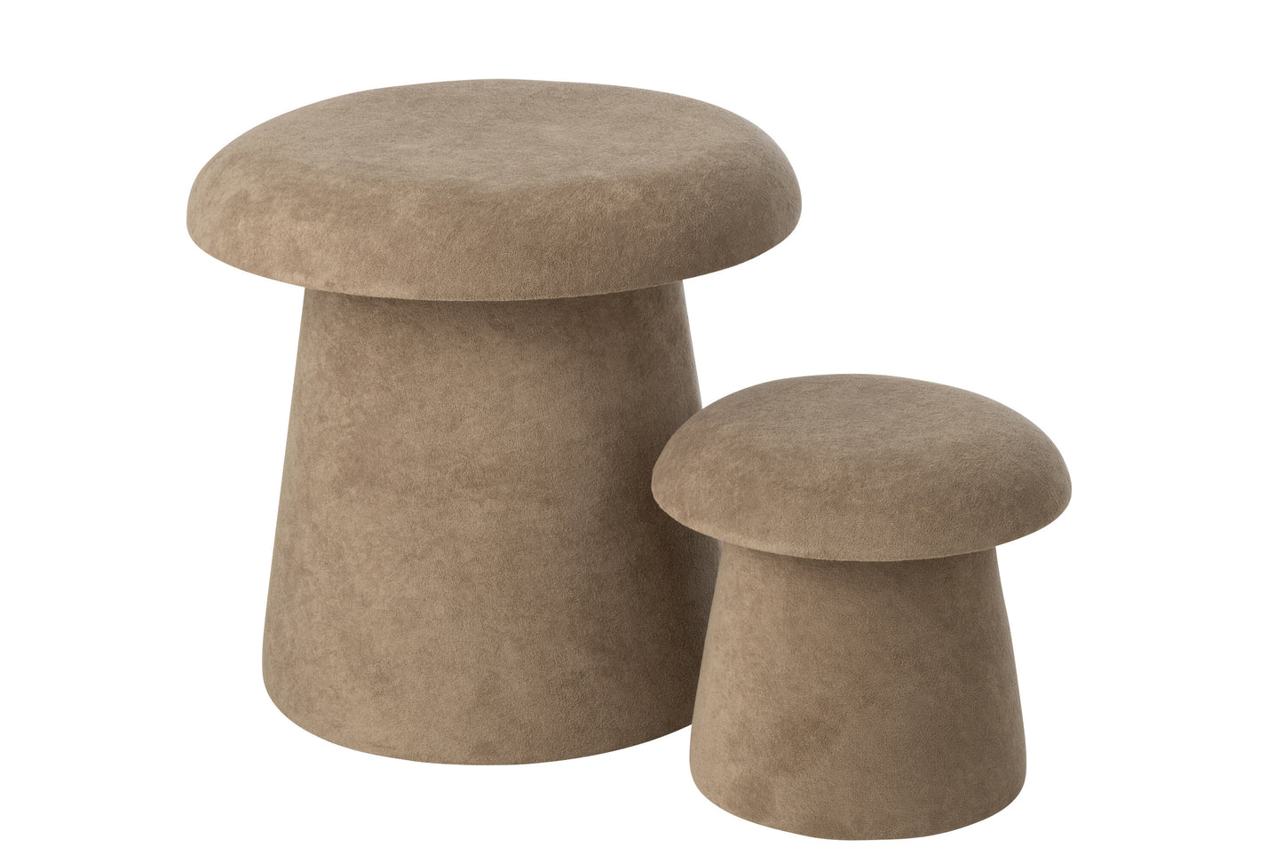 Juego De 2 Taburete Seta Mdf Corcho (55806)