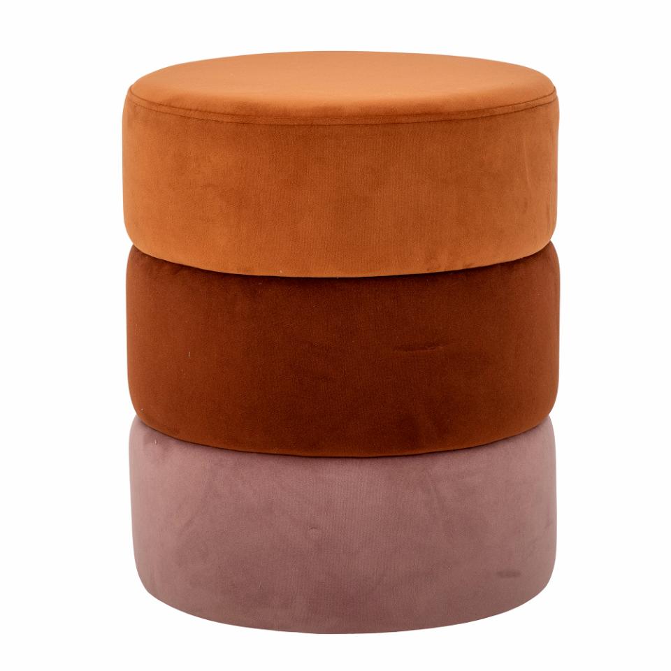 Bilbao Pouf, Orange, Polyester