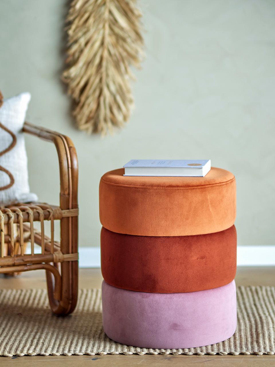 Bilbao Pouf, Orange, Polyester