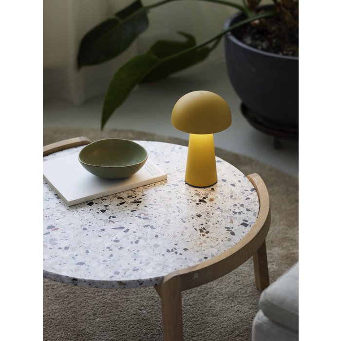LAMPARA DE MESA AMARILLA