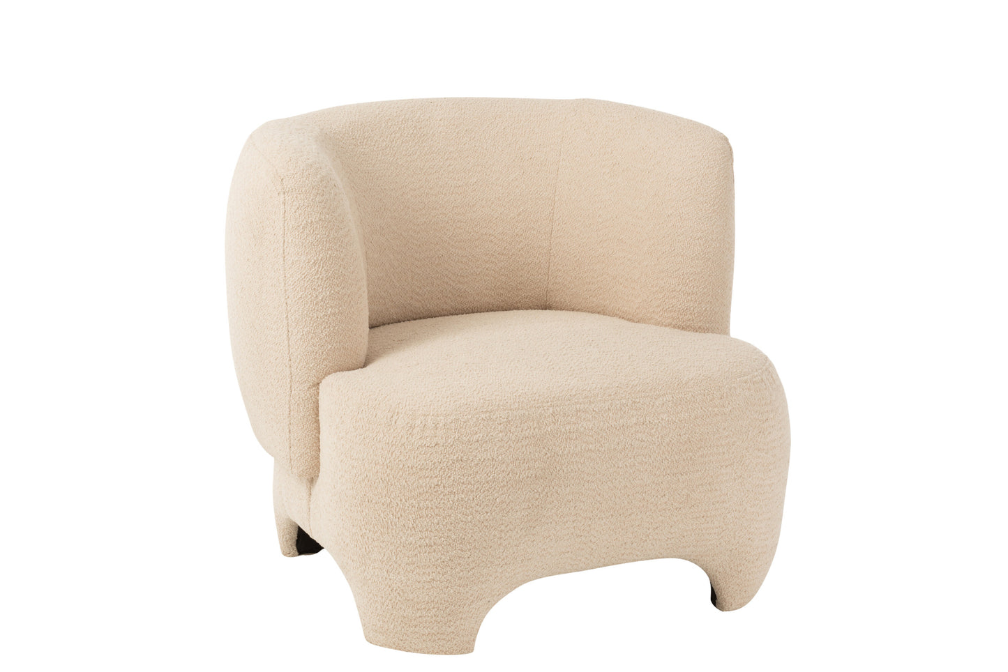 Asiento 1 Persona Tejido Textil/Madera Blanco (38846)