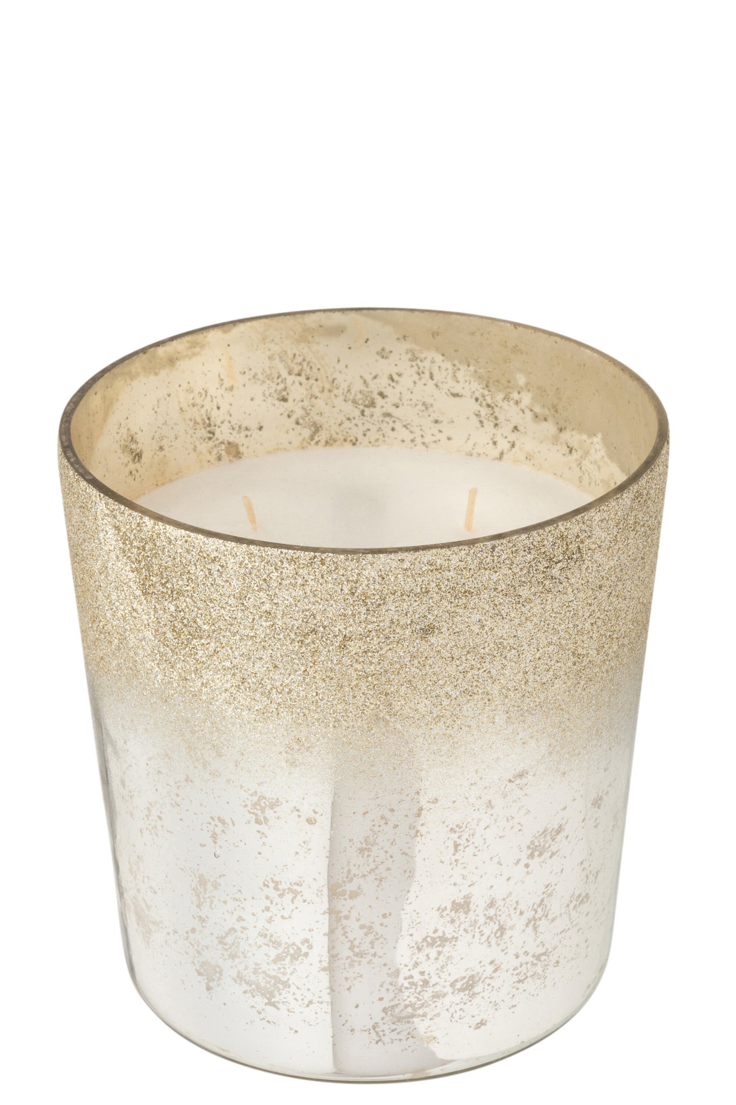 Scented Candle M-Chic Glass Silver Large 140h (16133)