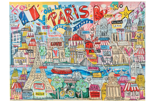 Decoracion Mural Paris Lienzo Mix (52413)