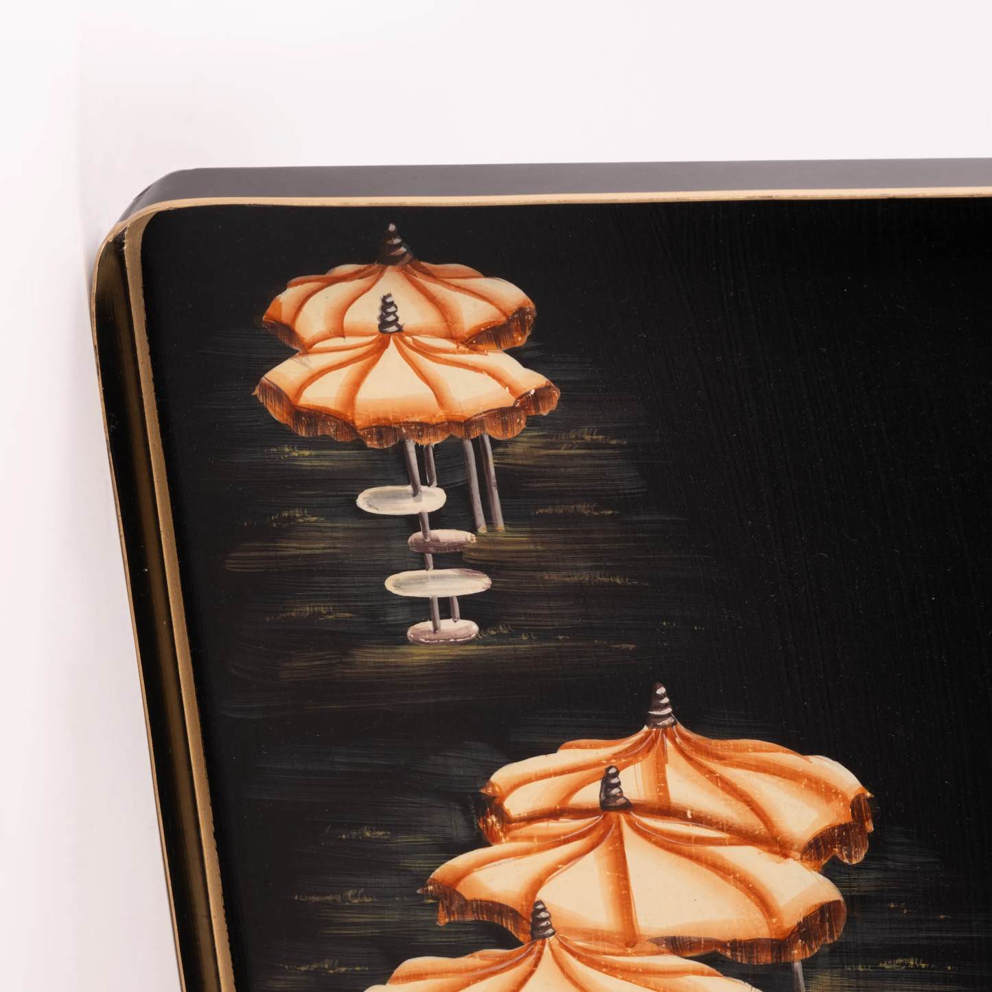 Hand-Painted Iron Tray