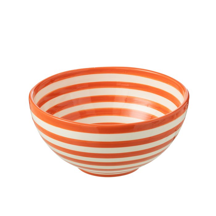 J -Line Kom Granada Stripes High - Cerámica - Blanco/Orange - Grande