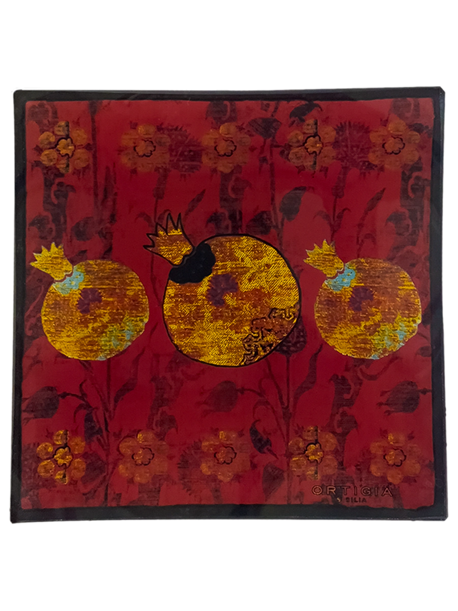 Melograno (Pomegranate) Glass Plate & Soap