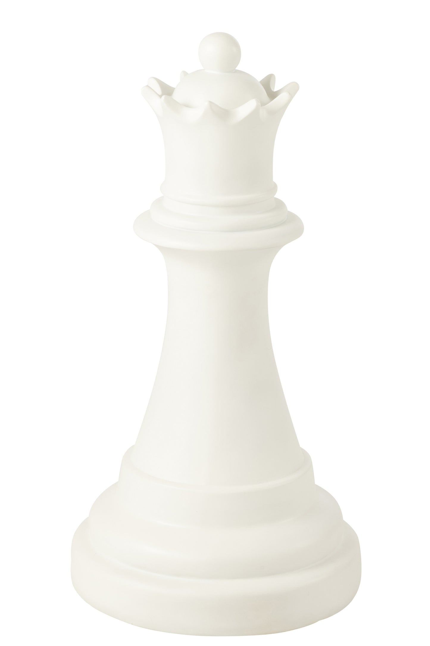 Pieza De Ajedrez Reina Poliresina Blanco (55332)