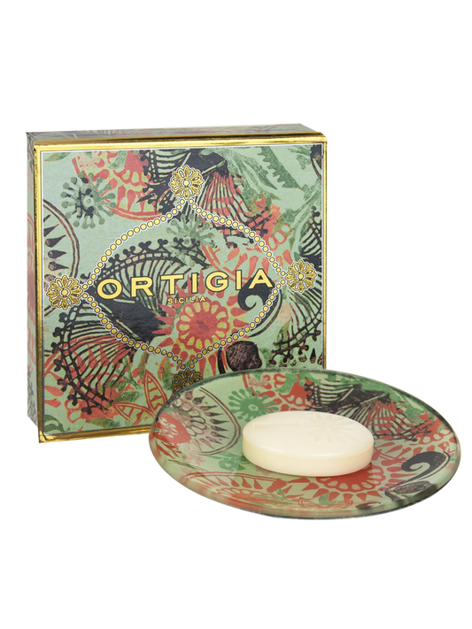 Fico d'India Glass Plate & Soap