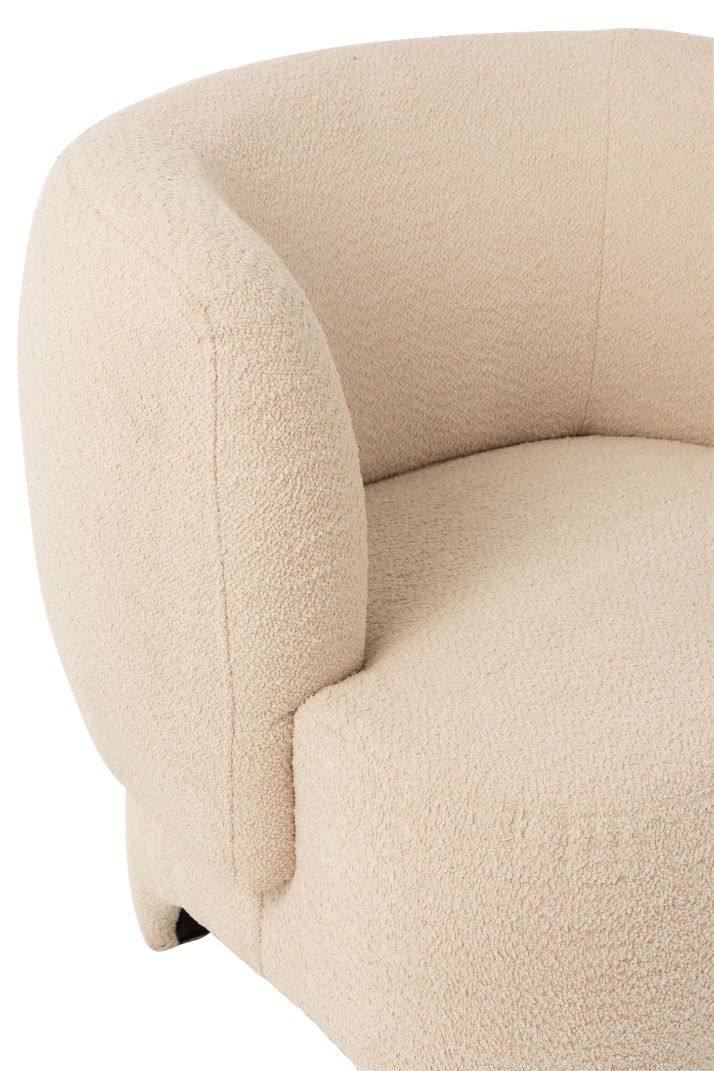 Asiento 1 Persona Tejido Textil/Madera Blanco (38846)