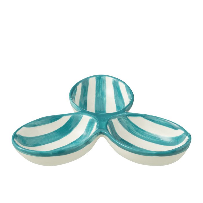 J -Line Scale Granada Stripes Clover - Cerámica - White/Aqua