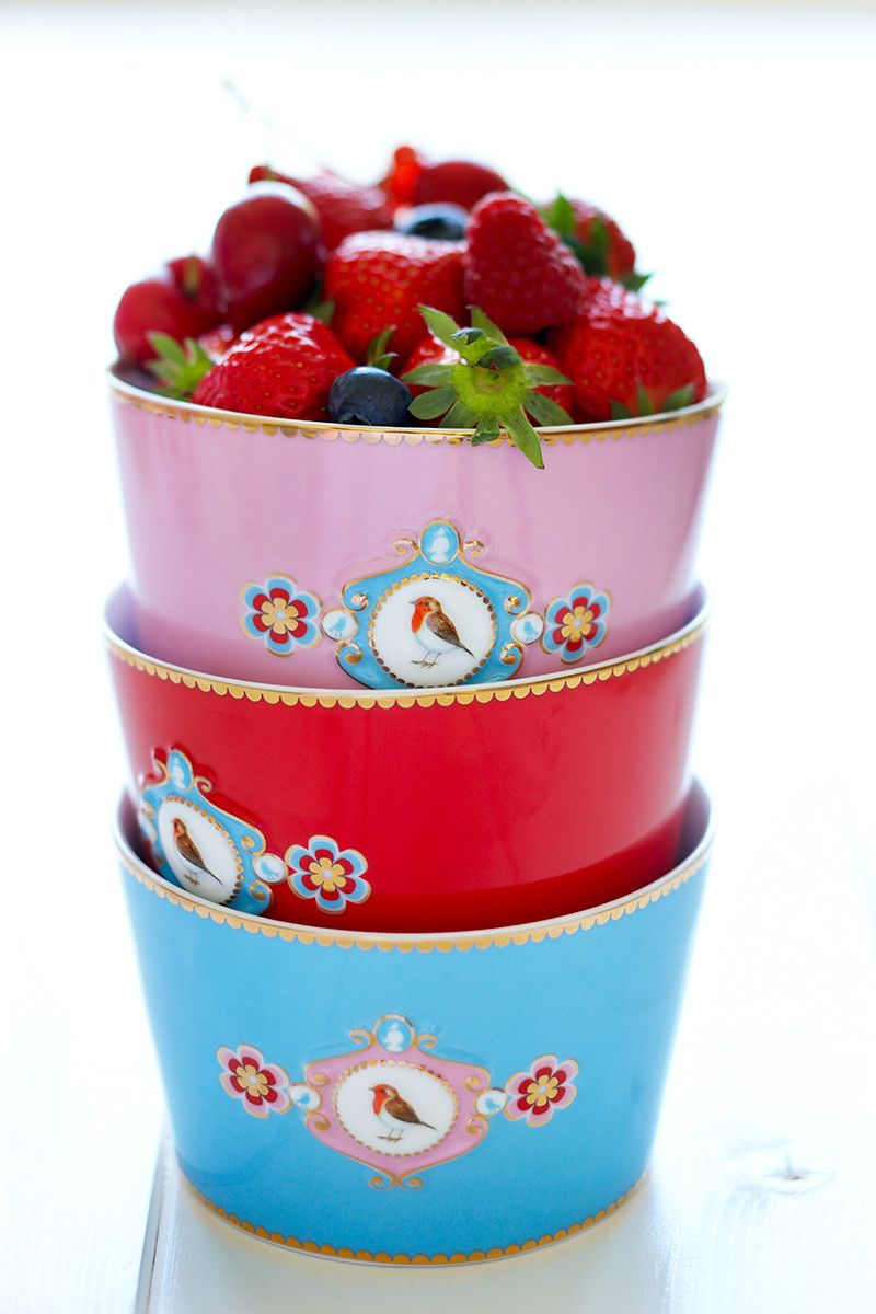 Love Birds Bowl Red