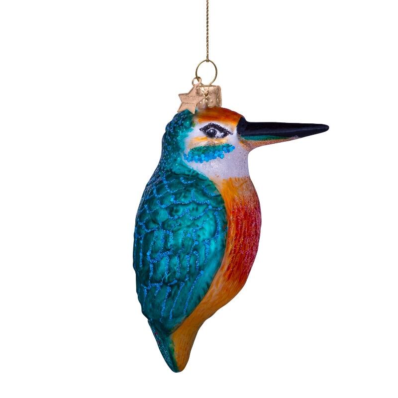 Adorno de vidrio azul naranja martinfisher