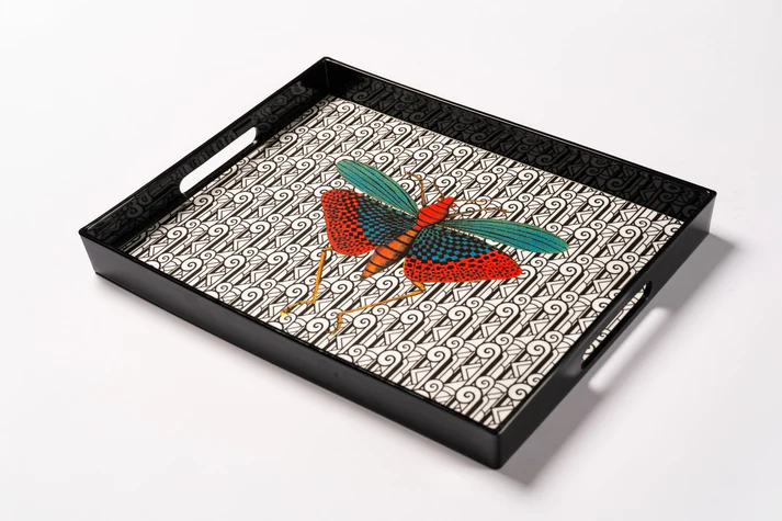 Lacquer Tray - Insect 2 - 39 x 29 cm