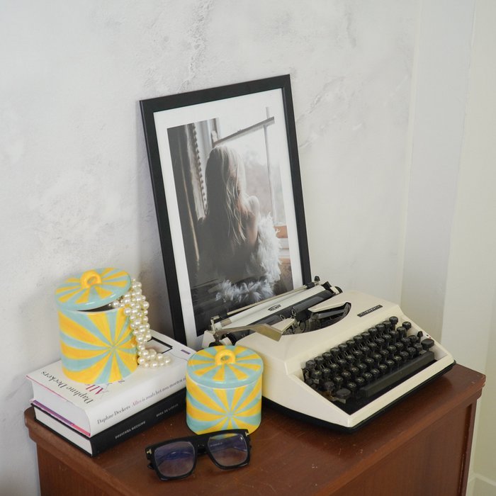 Deco Jar - Amarillo/Mint -