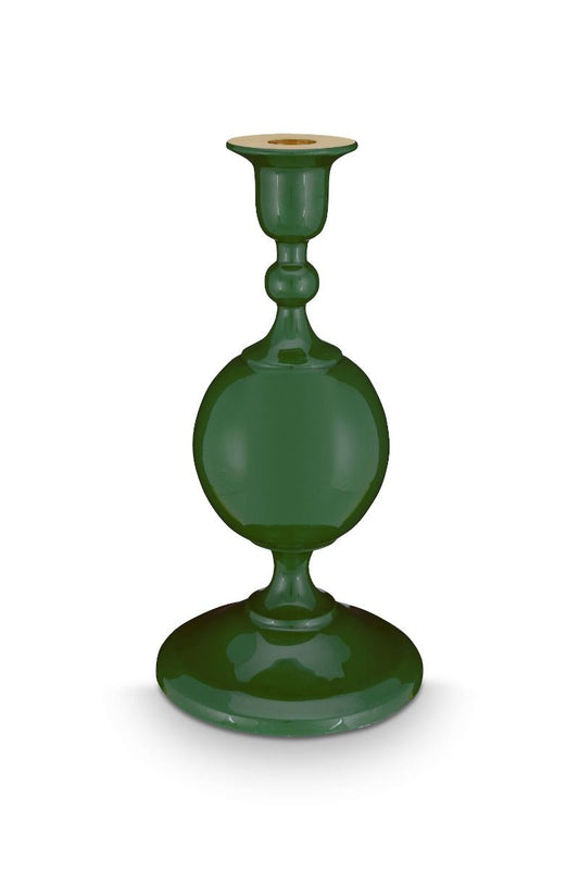 Candelabro Esfera Metálica Pequeña Verde