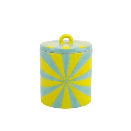 Deco Jar -Swirl - Dolomita - Amarillo/Mint