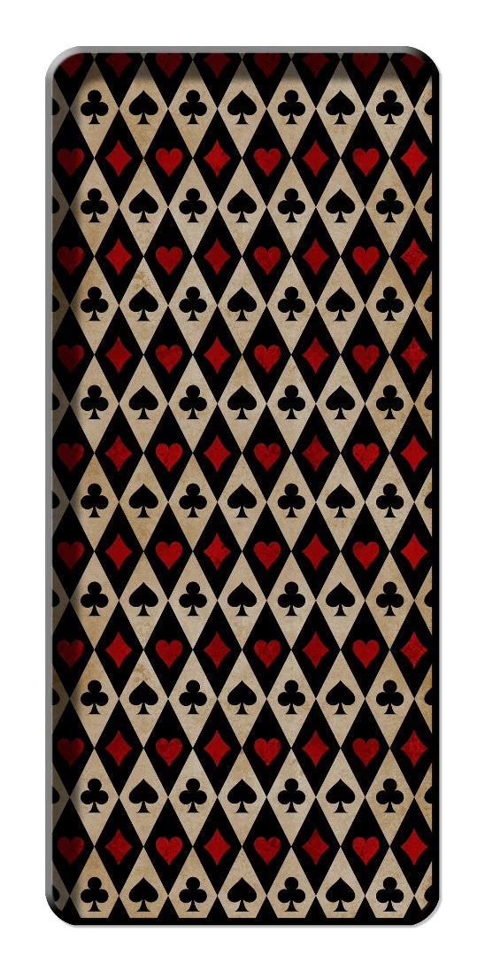 Metal Tray - Playing Cards Black - 13 x 29 cm