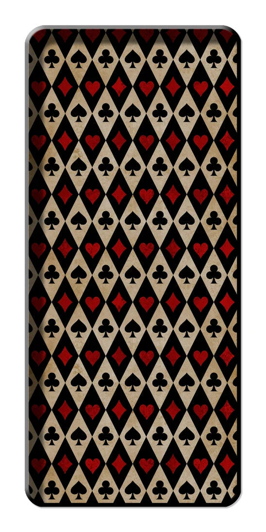 Metal Tray - Playing Cards Black - 13 x 29 cm