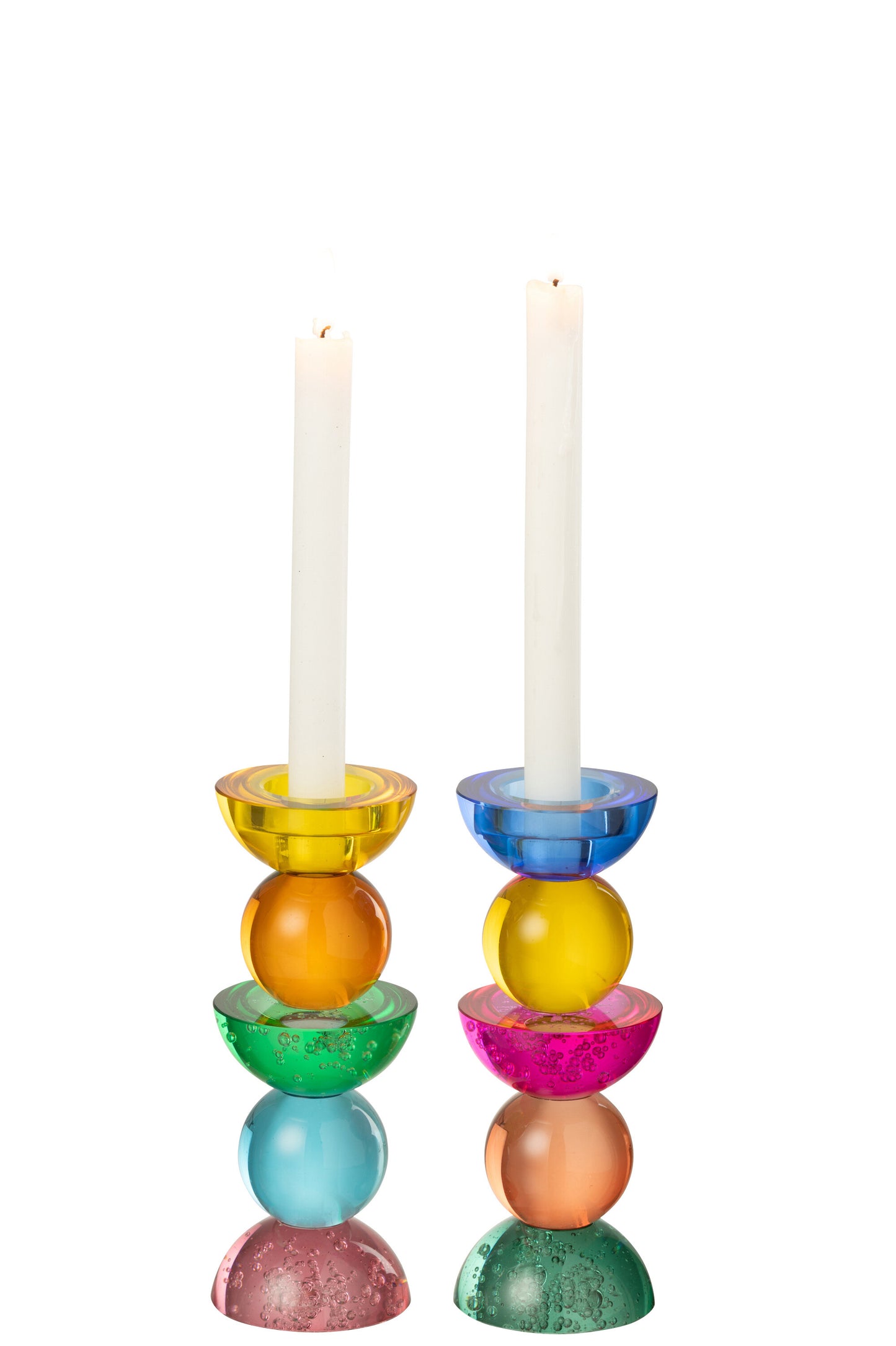 Candelabro Vidrio Multicolor Small  (58113)