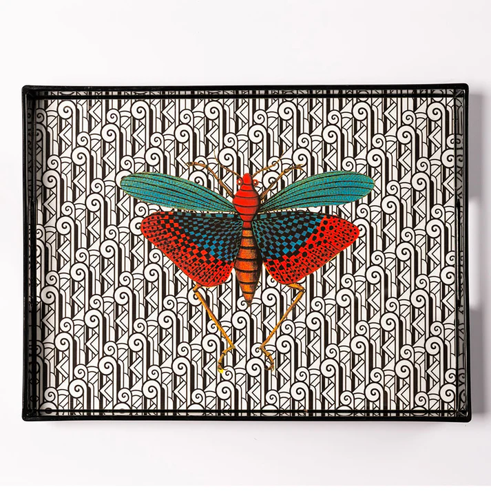 Lacquer Tray - Insect 2 - 39 x 29 cm