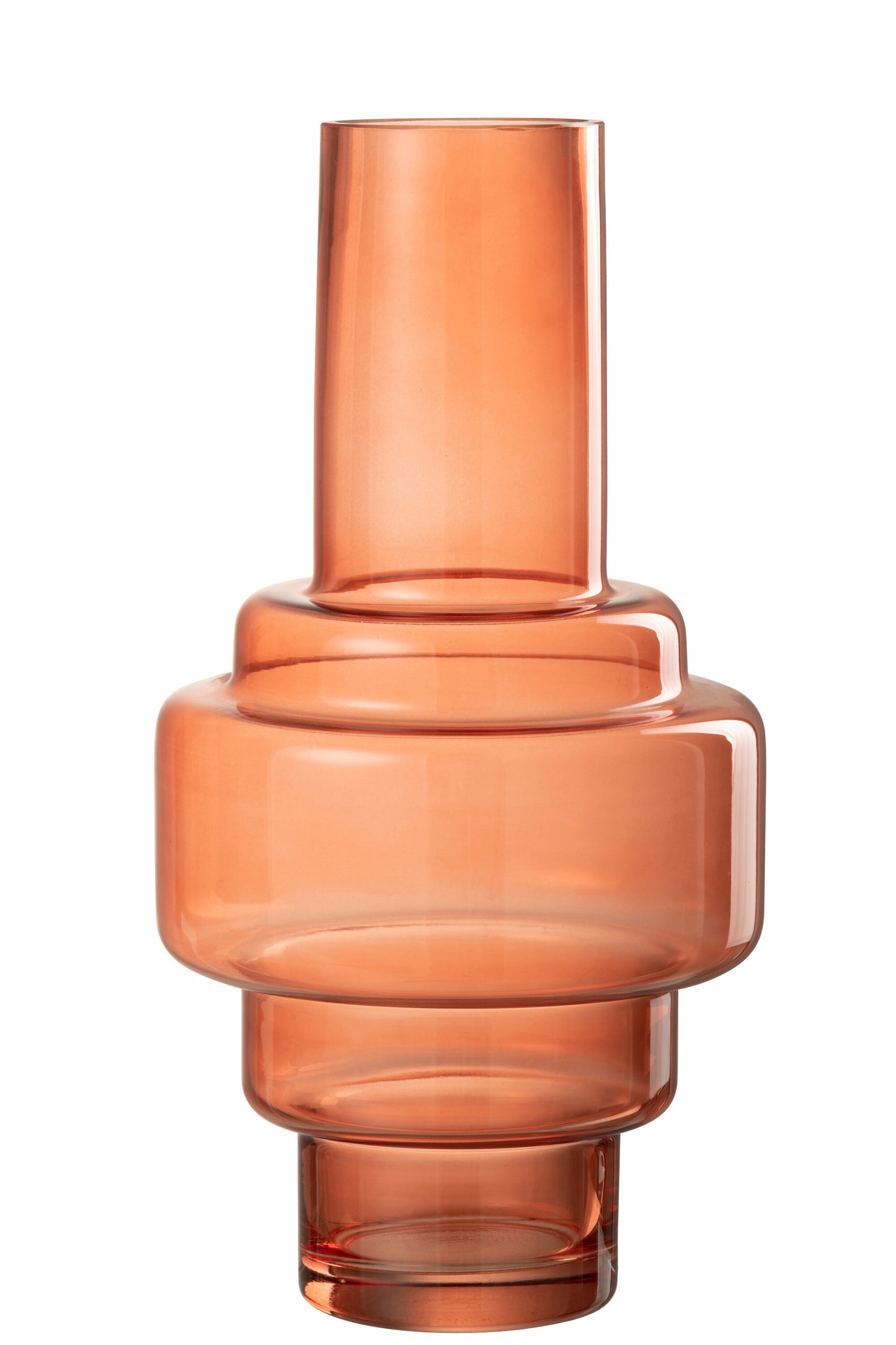 Vase Stairs Glass Rosa Large (30394)