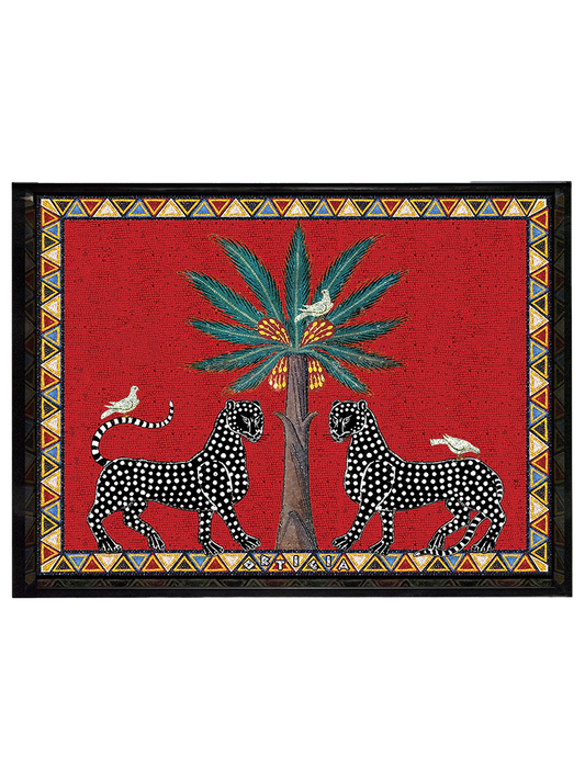 Bandeja grande Mosaico rojo (38 x 28 cm)