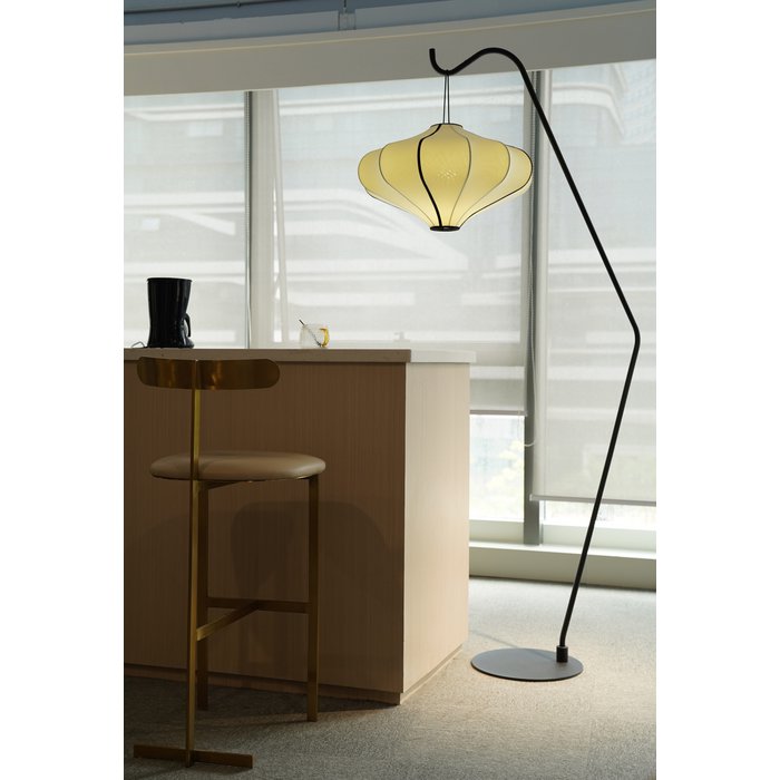 Soporte para lámpara de pie (para Lumi Lantern) 38x213,5cm-Metal-Negro "Lumi"