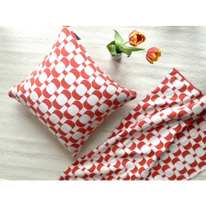almohada Edith, algodón de punto de Jacquard suave