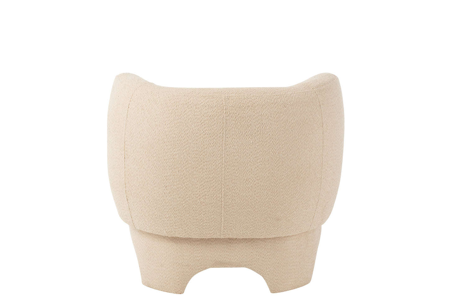 Asiento 1 Persona Tejido Textil/Madera Blanco (38846)