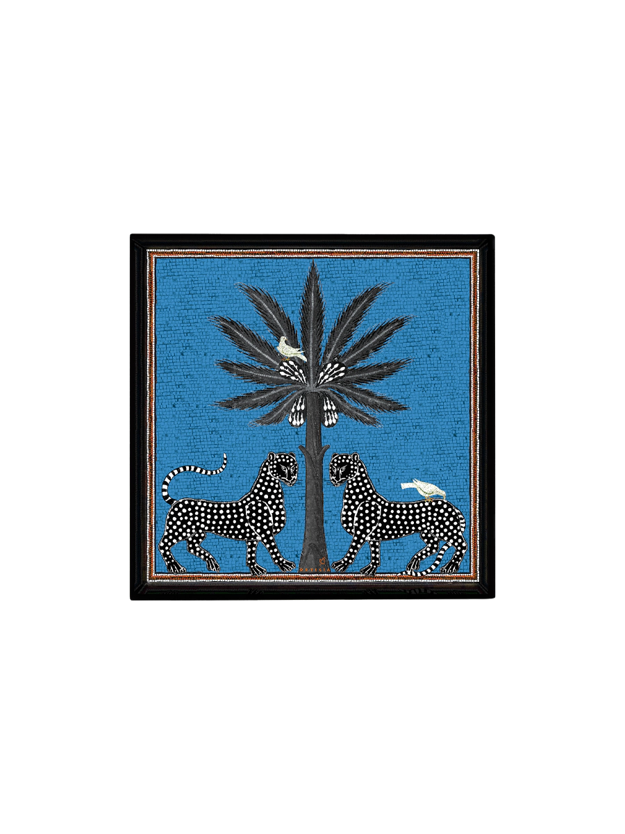 Bandeja cuadrada azul (25,5 x 25,5 cm)