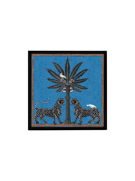 Bandeja cuadrada azul (25,5 x 25,5 cm)