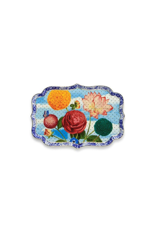 Bandeja Flores Reales 26x18cm