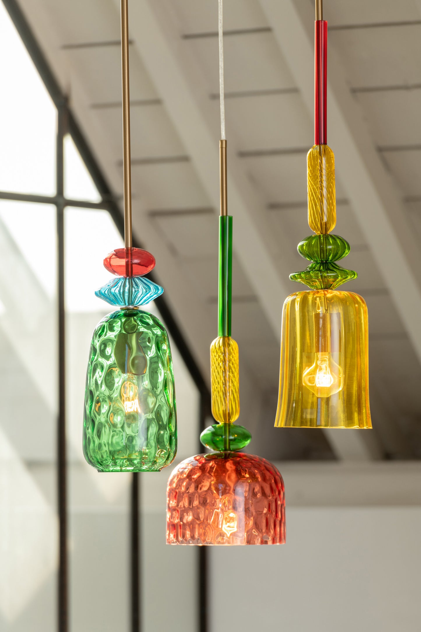Lampara Colgante Fiona Vidrio Mix (31642)
