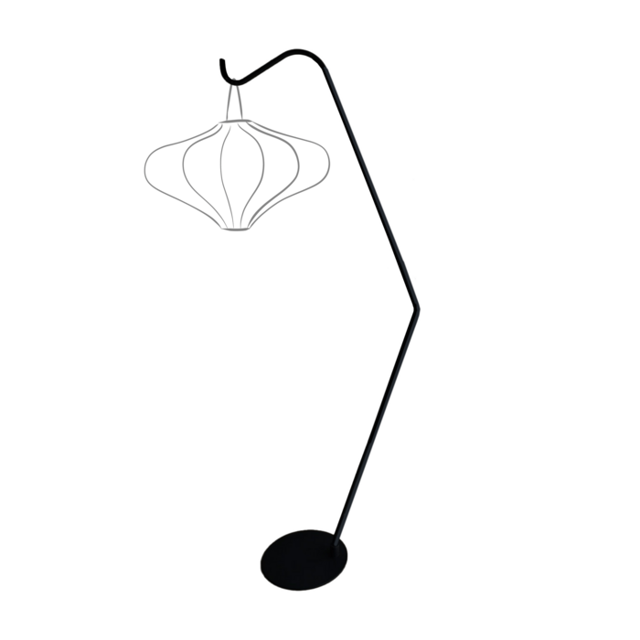 Soporte para lámpara de pie (para Lumi Lantern) 38x213,5cm-Metal-Negro "Lumi"